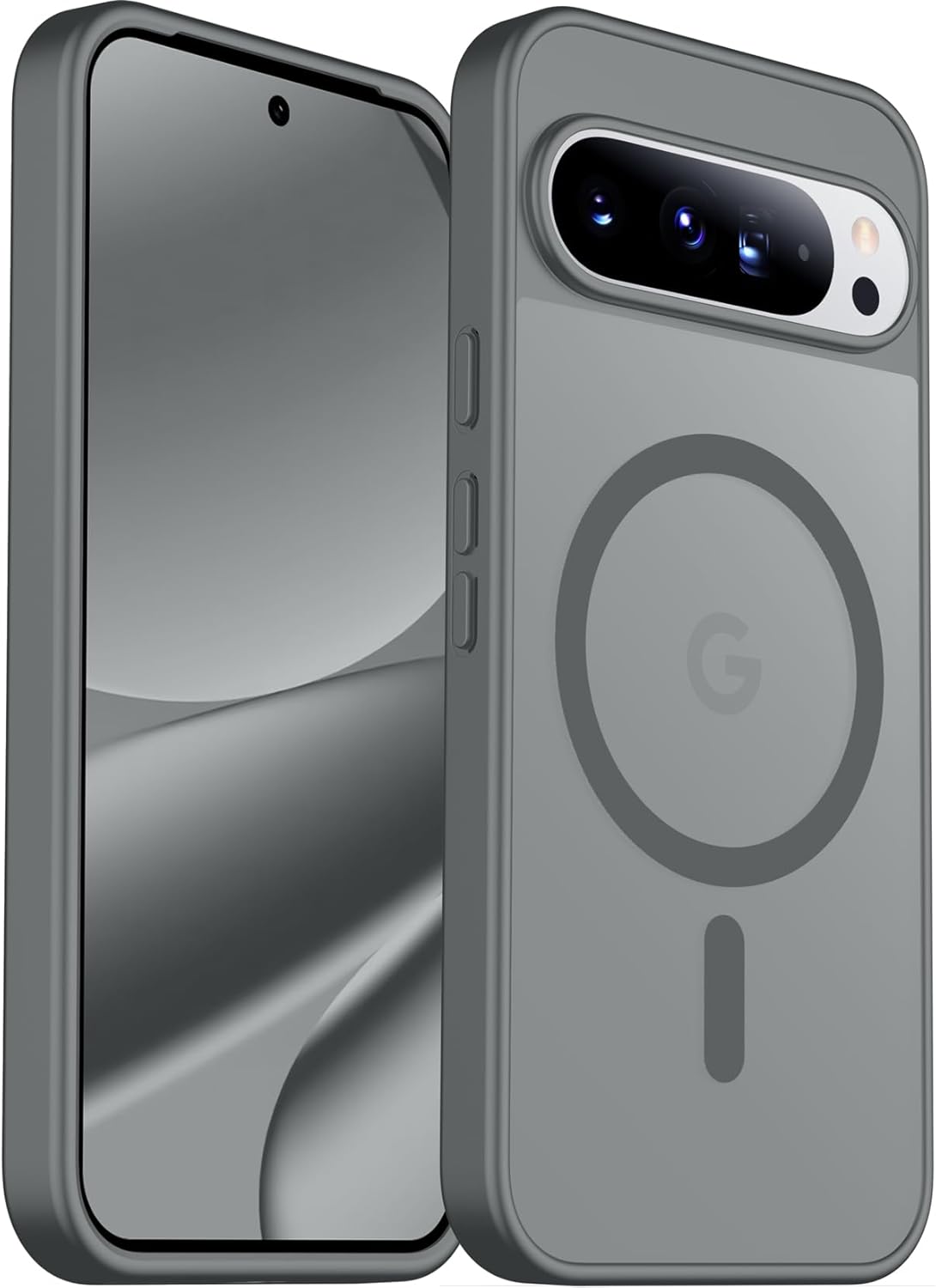 SPIDERCASE Magnetic Case for Google Pixel 10 Pro XL, Military Grade | Slim Translucent Matte | Drop Protection | Shockproof | Anti-Fingerprint | Black