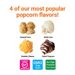 Popcorn Variety Pack with 12 Mini Cones