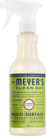 MRS. MEYER'S CLEAN DAY All-Purpose Cleaner Spray, 16 fl. oz, Lemon Verbena, Multi-Surface Cleaning Agent