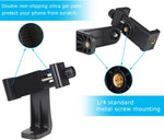 Adjustable Smartphone Holder with Rotatable Bracket and 1/4 inch Screw