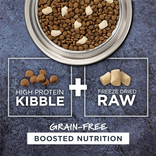 instinct raw boost, natural dry cat food with freeze dried pieces, high protein, grain free, 10 lb bag, real chicken