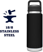 YETI Rambler 26 oz Bottle with Chug Cap and Stainless Steel Construction