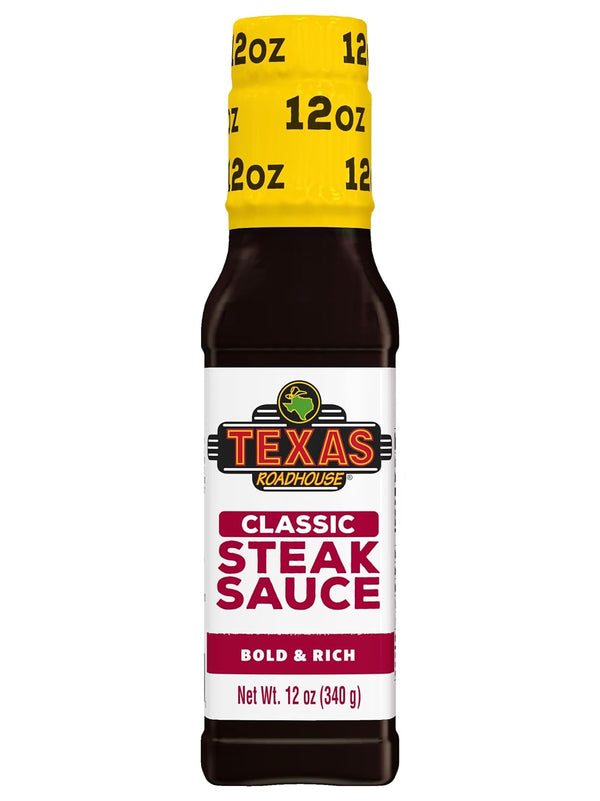 texas roadhouse classic steak sauce 12 oz bottle made with vinegar onion and garlic