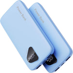 2026 2-Pack 10000mAh Portable Charger with Built in Cables, Travel Essential Battery Pack, 4 Outputs 2 Inputs Slim Power Bank with Cord Wires for iPhone 17/16/15/14, Samsung Galaxy S23/22, Pixel etc