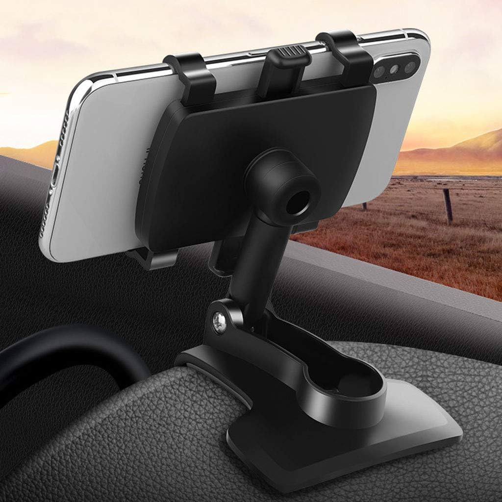 Universal Car Phone Holder Mount,360 Degrees Rotation Dashboard Phone Holder [Upgrade Clip Never Fall],car Phone Mount for iPhone,Samsung,Google,Nokia,and 4 to 7" Smartphones