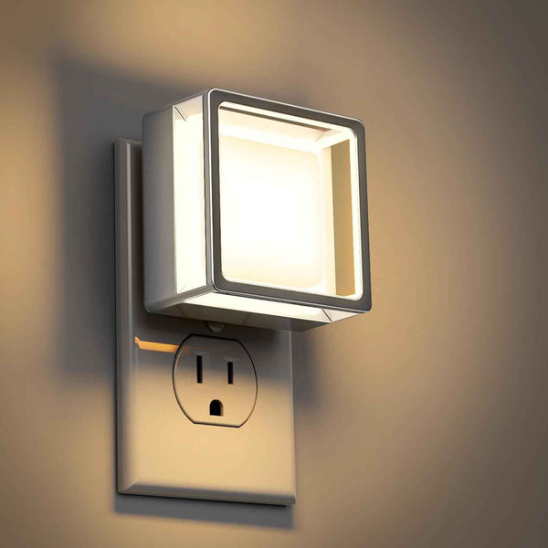 DORESshop LED Night Light, Night Lights Plug Into Wall [2 Pack] with Dusk-to-Dawn Sensor, Dimmable Nightlights, Adjustable Brightness for Bathroom, Hallway, Bedroom,Kids Room,Stairway,Soft White