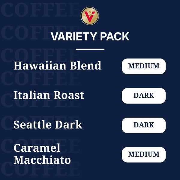 Victor Allen's Coffee Variety Pack, 96 Count, Single Serve Coffee Pods for Keurig K-Cup Brewers
