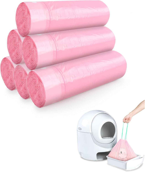 ANWA 40 Count Cat Litter Box Liners for Automatic Cat Litter Box and Litter Box Robot 4/3, Heavy-Duty, Extra Thick