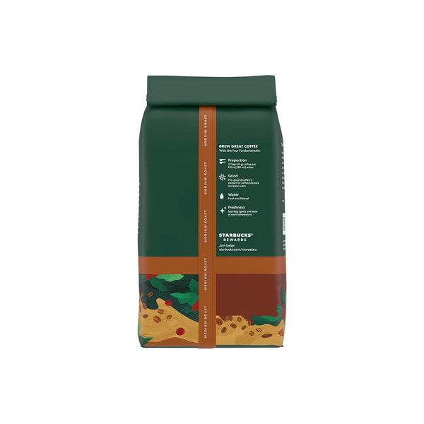 Starbucks 18-oz 100% Arabica House Blend Medium Roast Coffee, 12 oz bag, perfect for drip brewer, coffee press, pour-over and moka pot brewing