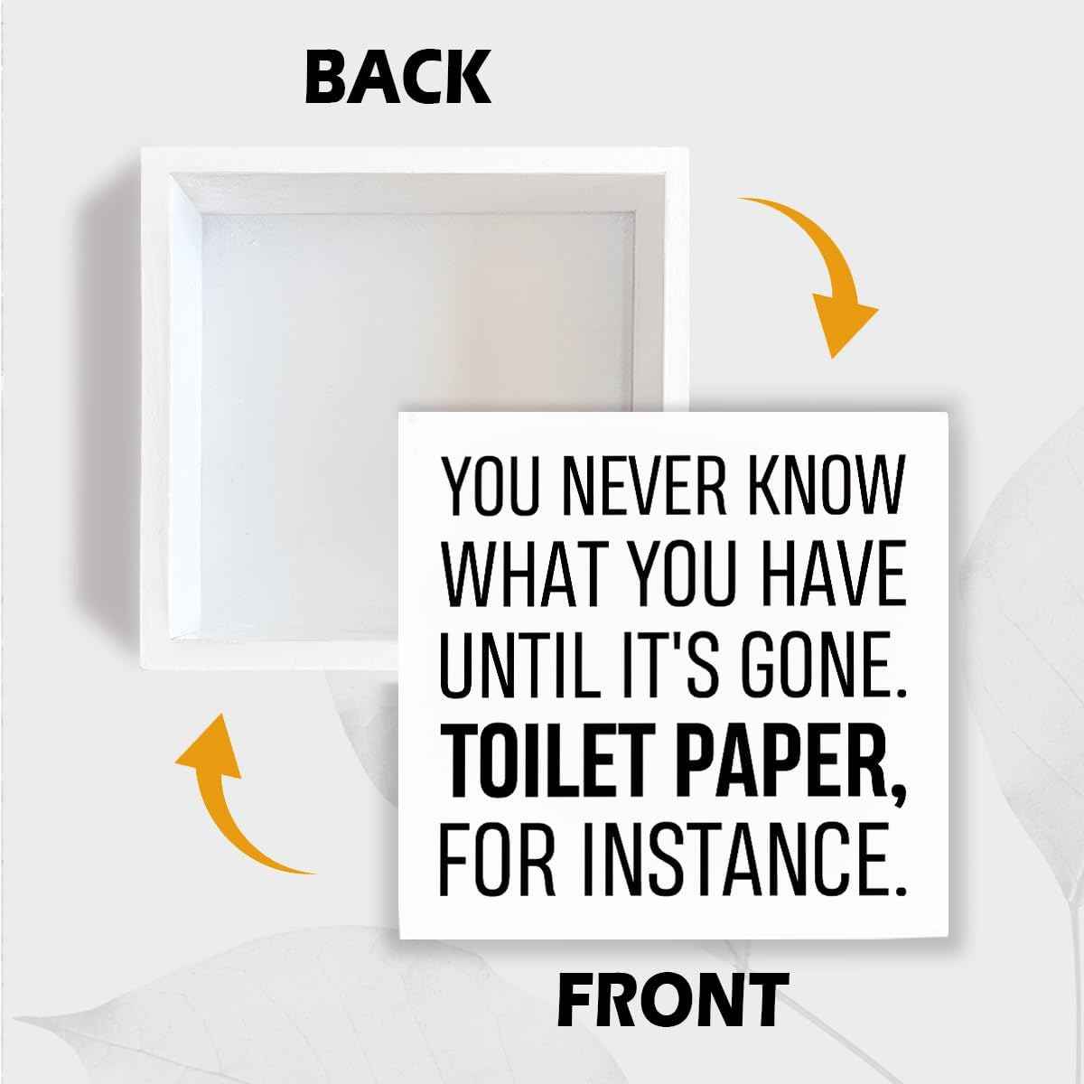 Funny Restroom Bathroom Wooden Signs, Funny Bathroom Sayings, Humor Washroom Quotes Block Plaque, Wall Art/Home Decor, Rustic Wooden Box Signs, Farmhouse Decor, Housewarming Gift