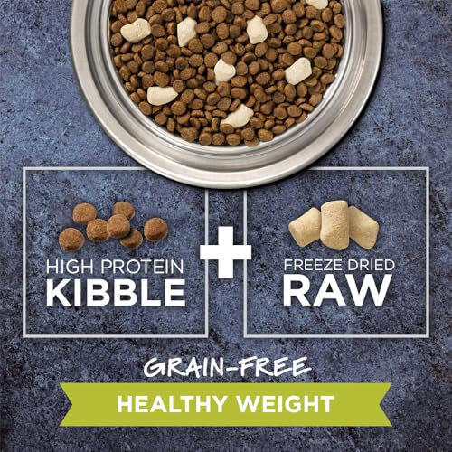 instinct raw boost healthy weight natural dry cat food with freeze dried pieces 10 lb bag