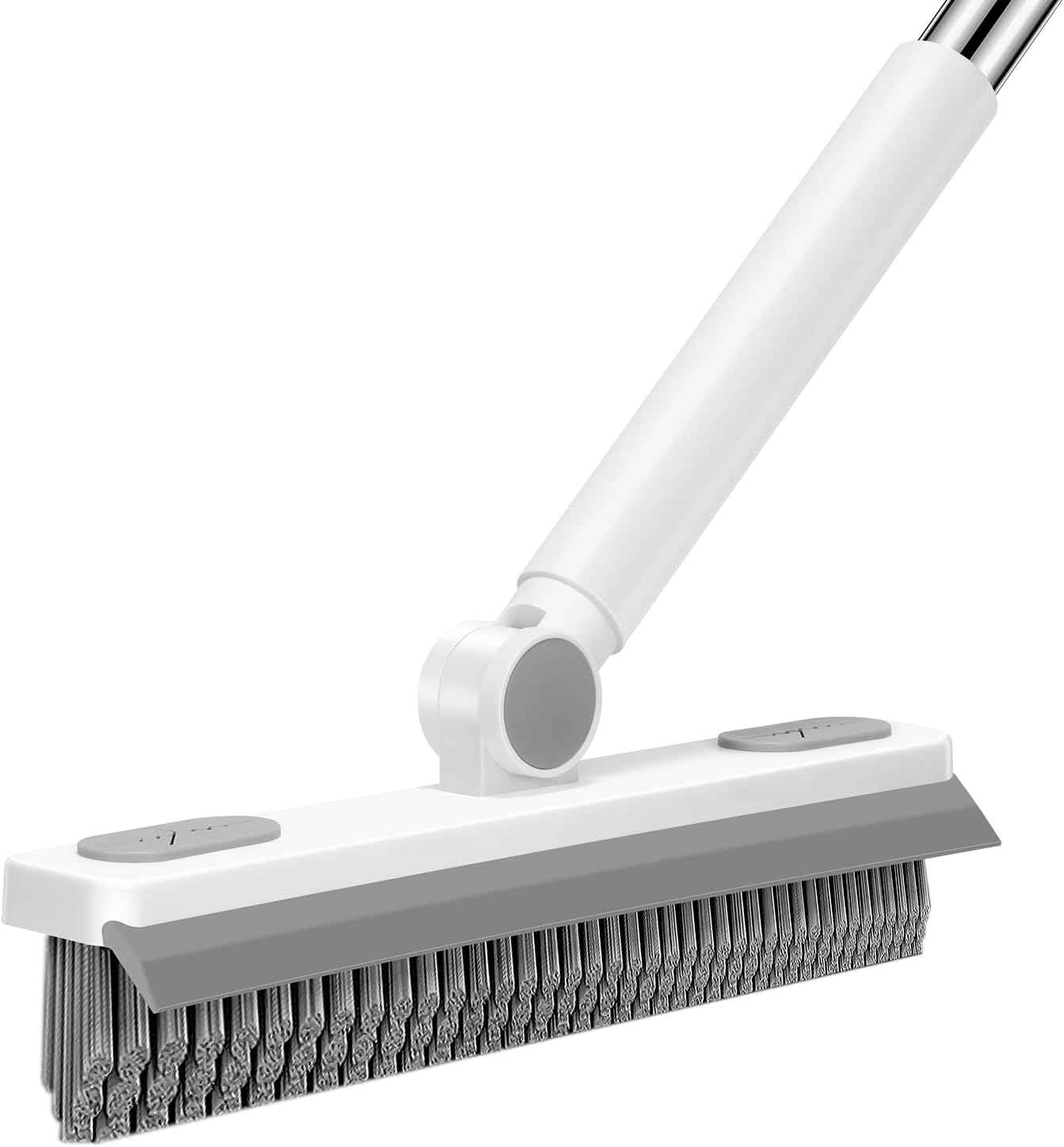 SetSail Grout Cleaner Brush with Long Handle, V-Shaped Floor Scrub Brush for Bathroom, Tile, Kitchen, and Garage Cleaning