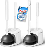 2 in 1 Toilet Plunger and Brush Set，Extended Handle Plunger，Toilet Bowl Brush Plunger Set, Bathroom Cleaning Tools ，Toilet Brush Plunger Combo，Cleaning Brush，Bathroom Cleaning Supplies