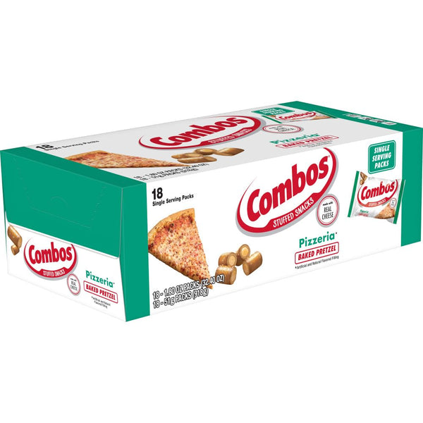 COMBOS Cheddar Cheese and Pretzels Snack Bags 1.8 Ounce Pack of 18