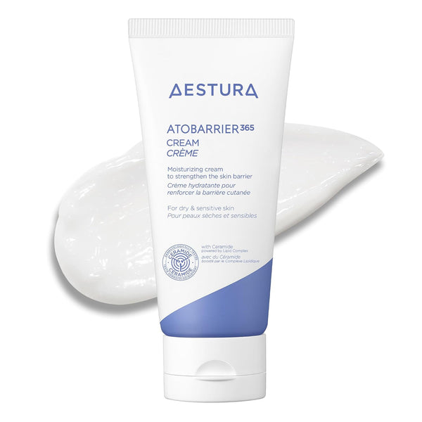 Aestura ATOBARRIER365 cream with ceramides, korean face moisturizer for barrier repair and hydration, 80ml, 2.70 fl.oz, non-comedogenic