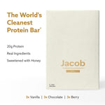 Jacob Bar Protein Bars Variety Pack 9 Bars Total