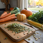 Organic 365 Pumpkin Seeds Unroasted Unsalted Non-GMO Snacking Baking Whole Foods Market 8 Ounce Bag