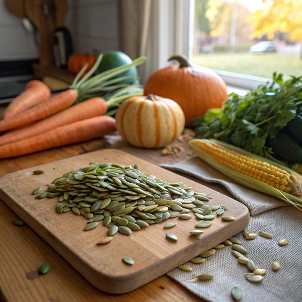 Organic 365 Pumpkin Seeds Unroasted Unsalted Non-GMO Snacking Baking Whole Foods Market 8 Ounce Bag