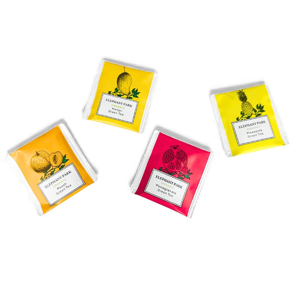 Bulk Pack of 100 Assorted Organic Fruit Green Tea Bags