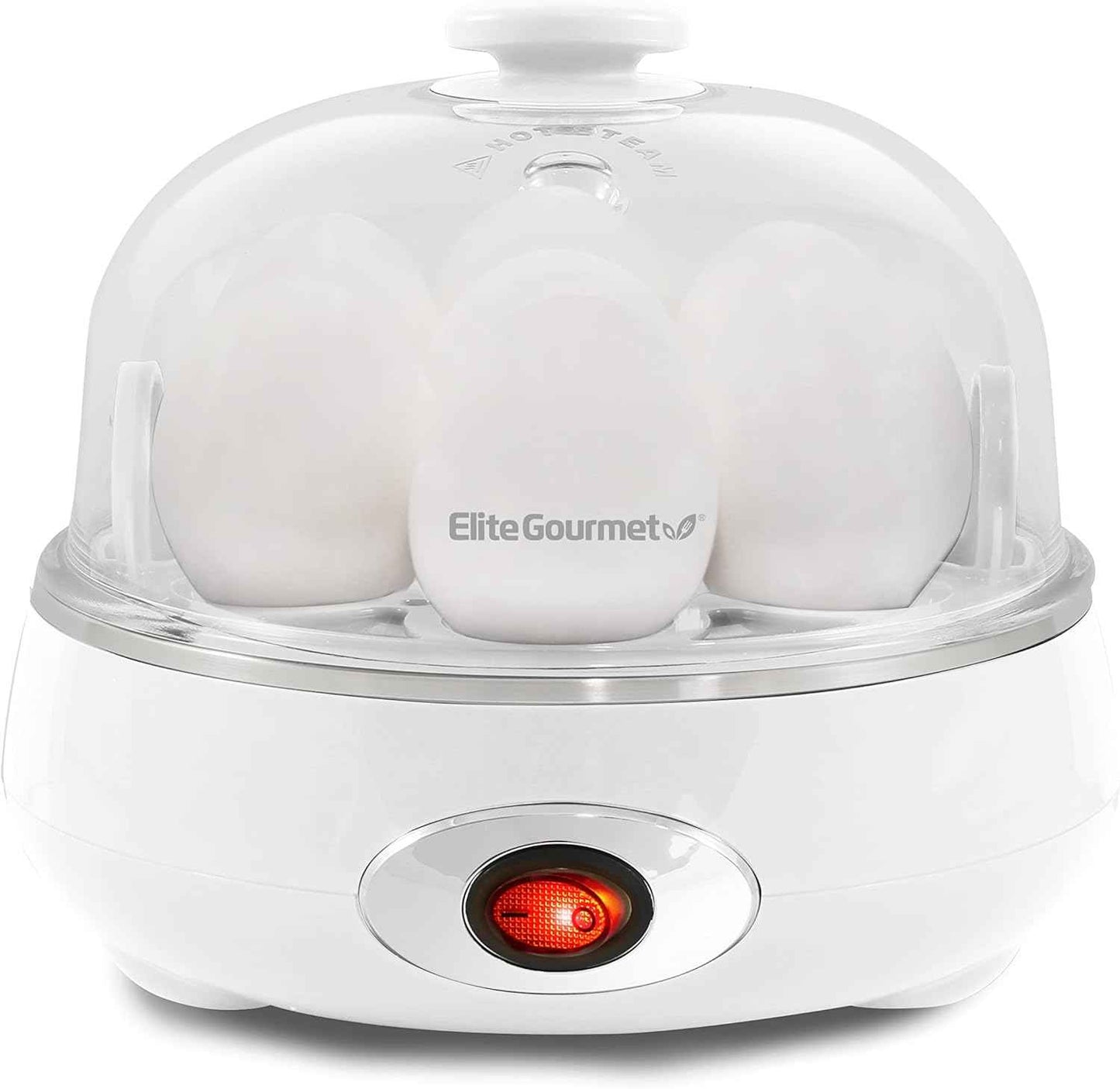 Elite Gourmet EGC115M Easy Egg Cooker Electric 7-Egg Capacity, Soft, Medium, Hard-Boiled Egg Cooker with Auto Shut-Off, Measuring Cup Included, BPA Free, Retro Mint