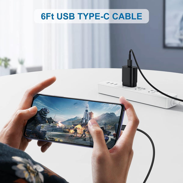 Type C Charger 2Pack 25W PD USBC Wall Charger for Samsung Galaxy Phones and Tablets