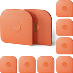 Pan Scraper, 5 Pcs Pot Scraper Plastic, Pot Scraper Non Scratch for Cast Iron, Pot and Pan Cleaning, Sturdy Scraper Kitchen Tool