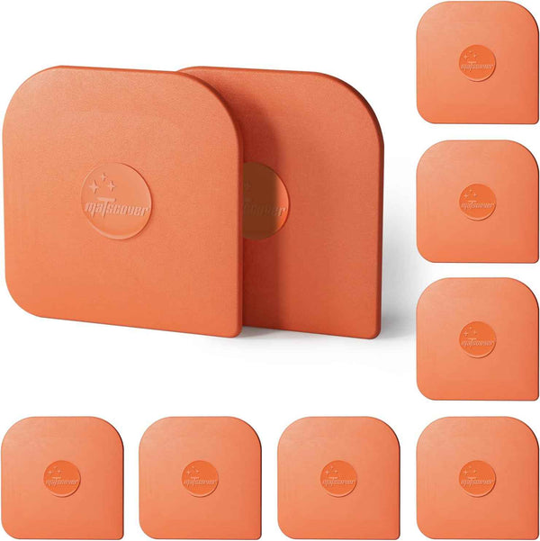Pan Scraper, 5 Pcs Pot Scraper Plastic, Pot Scraper Non Scratch for Cast Iron, Pot and Pan Cleaning, Sturdy Scraper Kitchen Tool