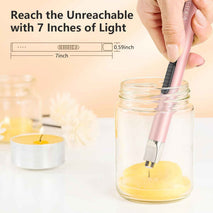 REIDEA Candle Lighter Long USB Rechargeable Arc Windproof Flameless with Safety Switch Buttom for Home Kitchen BBQ Camping Stove