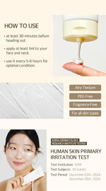 mixsoon bean sunscreen 1.69 fl. oz. spf 50 lightweight no white cast korean glass skin care