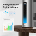 Dreo HM713S 6L Smart Humidifier for Large Bedroom, 60Hr Quiet Runtime, Warm & Cool Mist, Humidity Sensor
