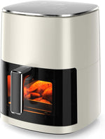Air Fryer, 6QT Square Airfryer with Visual Window, 400°F Fast Heating Air Fryers Oven with Timer, Auto-Off, Non Toxic & Non Stick, Multiple 12 Modes for Roast, Bake, Dehydrate, Fry, Reheat