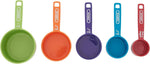 FARBERWARE 5-Piece Measuring Cup Set with Coffee Scoop, Durable Plastic Nesting Measuring Cups with Easy-Read Markings, BPA-Free, Dishwasher Safe