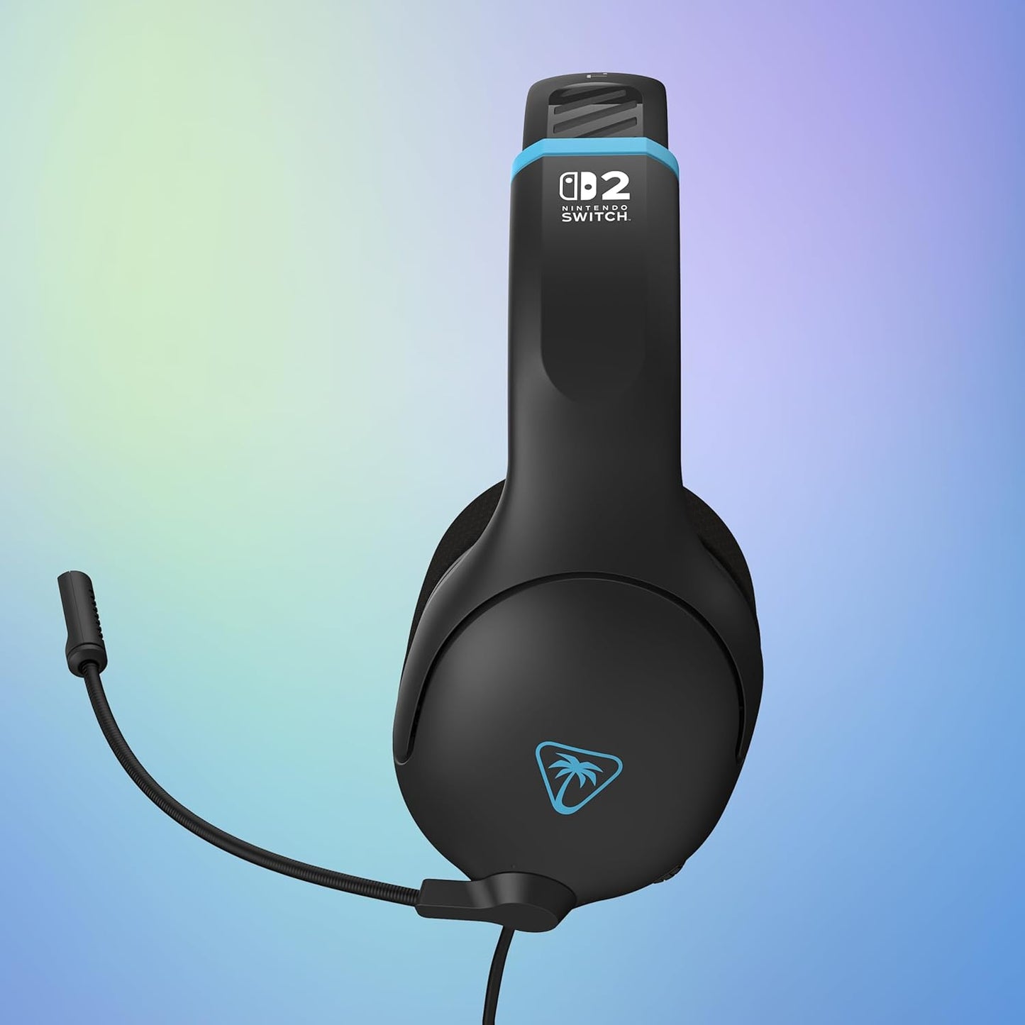 Turtle Beach Airlite Fit Wired Gaming Headset – Officially Licensed for Nintendo Switch 2, Nintendo Switch, Durable, Lightweight, Charcoal Blue/Red