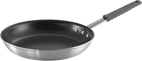Tramontina Professional 10-Inch Non Stick Frying Pan, Heavy-Gauge Aluminum Skillet with Reinforced Nonstick Coating, Red Handle, Dishwasher and Oven Safe