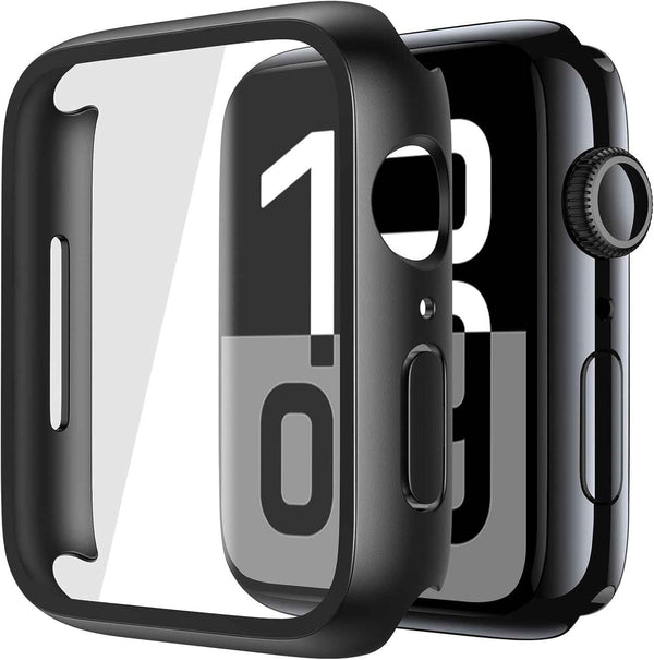 Misxi tempered glass case for Apple Watch Series 7 (2021) 46mm and Series 6 watch
