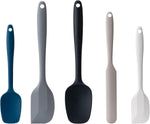 5 Piece Silicone Spatula Set for High Heat Resistant Non-Stick Cooking