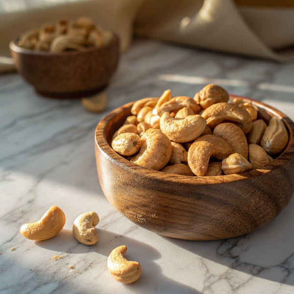 PLANTERS Deluxe Salted Whole Cashews - Plant-Based Protein, Roasted Cashew Flavor, Kosher, 1 lb 2.25oz Canister