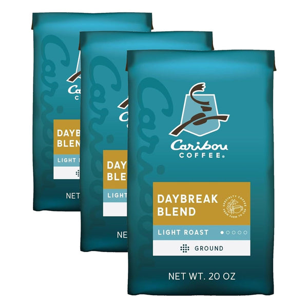 Caribou Coffee, Medium Roast Ground Coffee, 20 Ounce Bag, 100% Arabica, Rainforest Alliance Certified