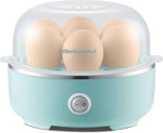 Electric 7-Egg Capacity Egg Cooker with Auto Shut-Off, Measuring Cup Included, Retro Mint