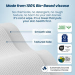 clean skin club clean towels xl 100% usa biobased disposable face towels 100 ct 2 pack