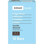 RXBAR Vanilla Almond Protein Bars, 12 Count, 22oz Box, Gluten Free, High Protein Snack