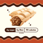 Low-calorie vegan chocolate hazelnut wafer sticks with hazelnut cream filling, 12 pack