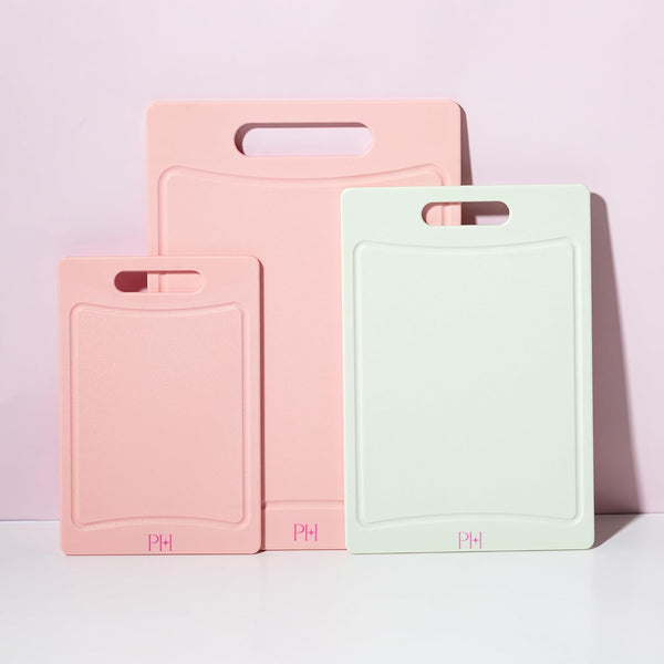 Paris Hilton Reversible Dual Sided Plastic Cutting Board Set