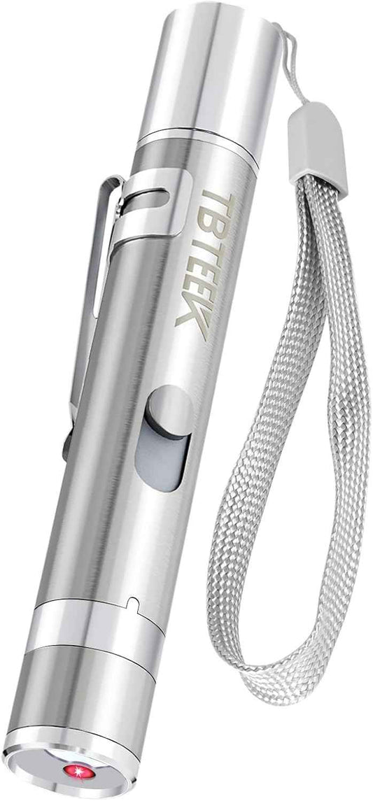 TBTeek Cat Toys, Rechargeable, 3 Light Modes & 5 Fun Patterns, Portable Interactive Kitten Pet Dog Cat Mouse Toy for Fun Chase Play Exercise