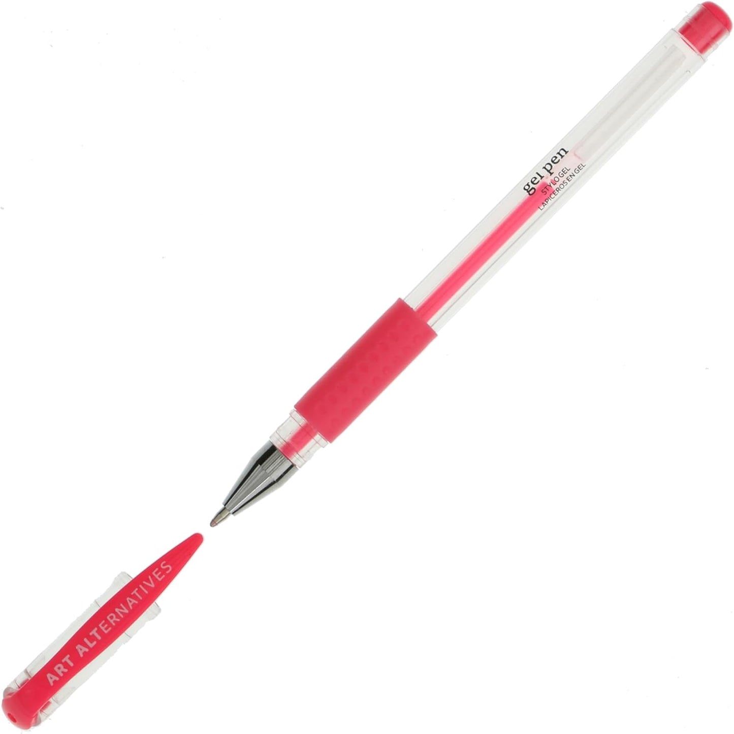 Art Alternatives Gel Pen, Metallic Pink - Ballpoint - Non-Smear + Quick Dry - Writing, Drawing, Coloring, Journal, Planner