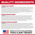 Hill's Science Diet Adult 1-6, Adult 1-6 Premium Nutrition, Wet Cat Food, Variety Pack: Tuna, Chicken, Ocean Fish Stew, 2.8 oz Pouch Variety Pack, Case of 12