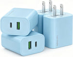 4 Pack USB C Charger Block for iPhone and iPad