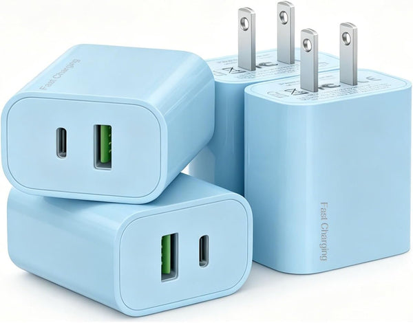 4 Pack USB C Charger Block for iPhone and iPad