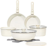 15-Piece Non-Stick Cookware Set with Detachable Handles and Oven Safety