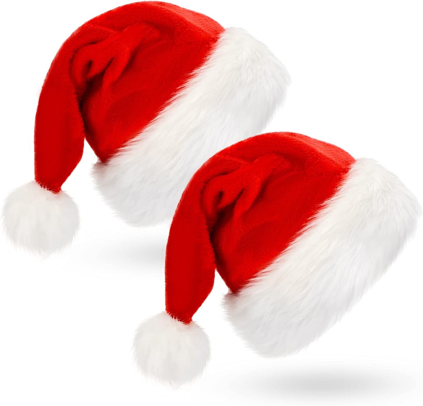BOSONER Santa Hat: Christmas Hat Adult - Santa Hat for Women and Men - Led Santa Hat